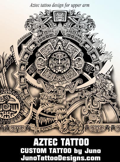 Aztec Tattoos Templates Calendar Tattoo Get Yours