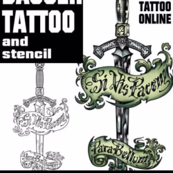 dagger tattoo design