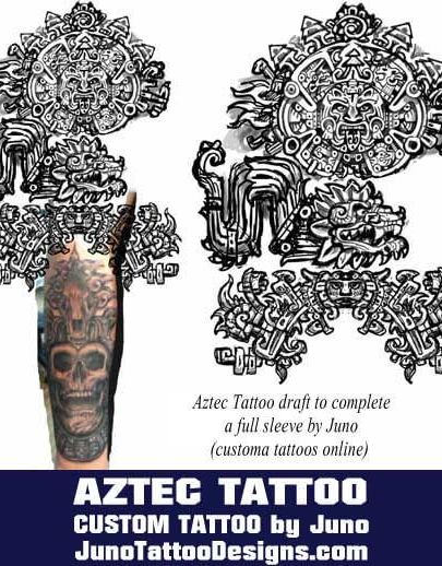 Aztec tattoos & templates| Calendar tattoo | Get yours