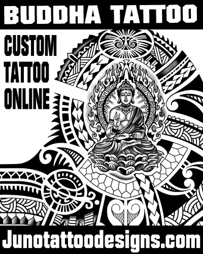 Samoan Tibetan buddhist tattoo
