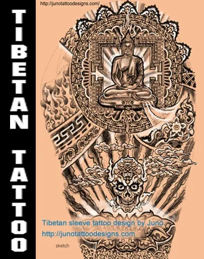 tibetan buddha tattoo, juno tattoo designs