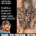 Taino sleeve tattoo
