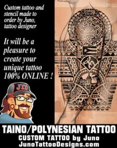 Taino sleeve tattoo