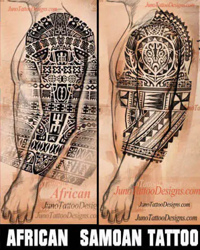 African Samoan tattoo