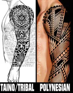 polynesian taino tattoo samples