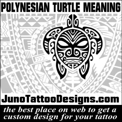 Turtle tattoo design with Tiki face on the shell