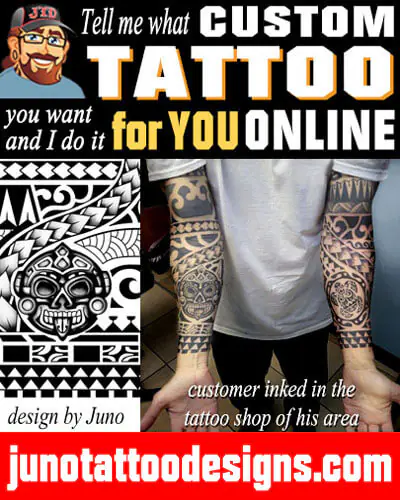 polynesian aztec tattoo, arm tattoo, male tattoo, tribal tattoo, tattoo shop, junotattoodesigns
