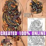 biomechanic sleeve tattoo in Gore style created by Juno tattoo designer