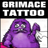 grimace mcdonalds tattoo feat thumb