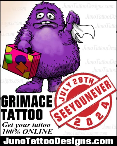 grimace tattoo 