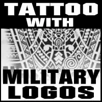 Military logos tattoo