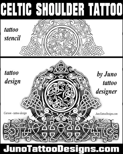 celtic dogs tattoo