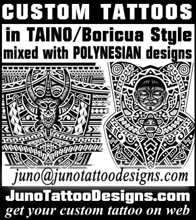 taino calf tattoo