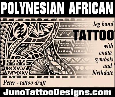 african polynesian tattoo design