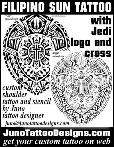 Filipino shoulder tattoo