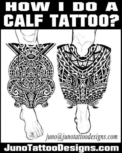 how to make a calf tattoo