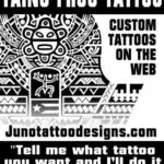 Taino Polynesian tattoo with coqui