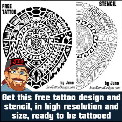 free tattoo design and stencil
