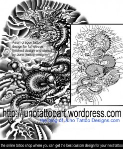 asian-dragon-tattoo-for-full-arm-by-Juno 