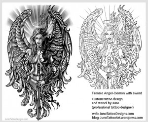 angel Archives - How to create a tattoo %100 online